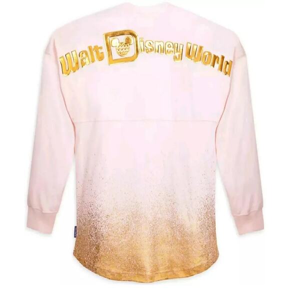 Disney Tops - 2021 Walt Disney World Spirit Jersey – Blush Pink with Gold Foil Logo Size Small